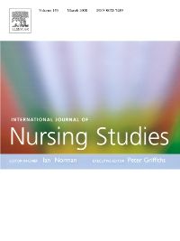 International Journal of Nursing Studies