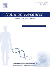 Nutrition Research