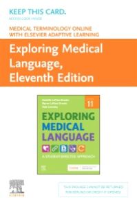 Medical Terminology Online with Elsevier Adaptive Learning for Exploring Medical Language (Access Card)