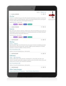 clinicalkey ophthalmology screenshot
